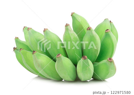 Banana comb green isolated on white background 122971580