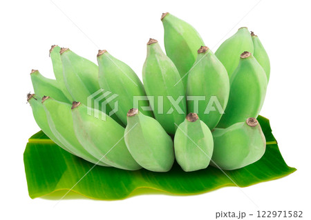 Banana comb green isolated on white background 122971582