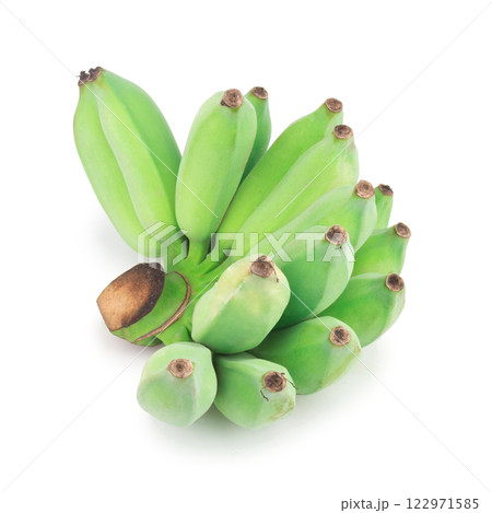 Banana comb green isolated on white background 122971585