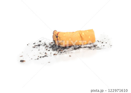 butts cigarette isolated on white background 122971610