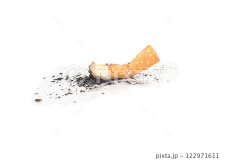 butts cigarette isolated on white background 122971611