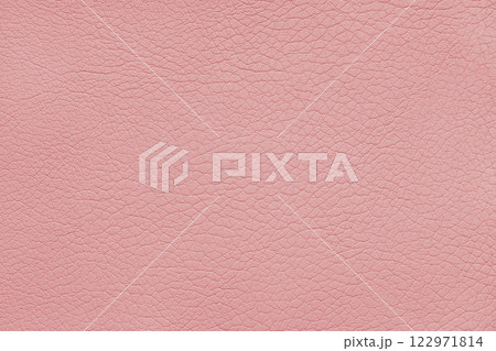 Texture of genuine leather or artificial synthetic leatherette pastel red color background 122971814