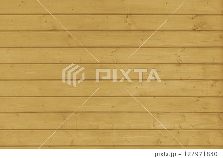 Wooden vertical yellow painted plank texture, timber background, wall panels suface 122971830