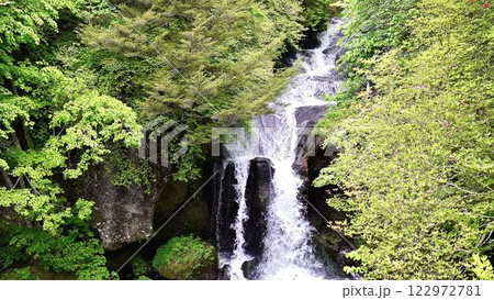 栃木県日光市の竜頭ノ滝 栃木県日光市の竜頭ノ滝 122972781