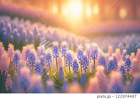 ムスカリの花 122974487