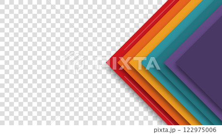 Realistic design in futuristic retro style. Abstract geometric 1970's 1980's 1960's colorful background with retro colors. Transparent vector illustration. Realistic design in futuristic retro style. Abstract geometric 1970's 1980's 1960's colorful background with retro colors. Transparent vector illustration. 122975006