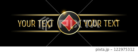 Diamonds sign on round button. User interface ui ux element for mobile app or website. Casino or poker themed navigation bar on black background. Diamonds sign on round button. User interface ui ux element for mobile app or website. Casino or poker themed navigation bar on black background. 122975312