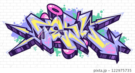 Cool Urban Hip Hop Abstract Word Tesl Graffiti Style Font Lettering Vector Illustration Template Art Cool Urban Hip Hop Abstract Word Tesl Graffiti Style Font Lettering Vector Illustration Template Art 122975735