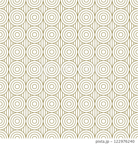 Seamless geometric ornament . Brown color thin lines . 122976240