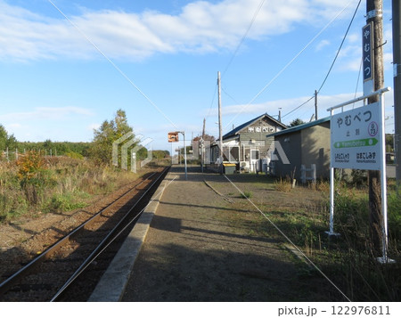 鉄路のある風景 止別駅 北海道旅客鉄道 鉄路のある風景 止別駅 北海道旅客鉄道 122976811