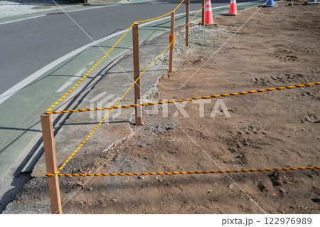 更地になった解体工事現場　 122976989