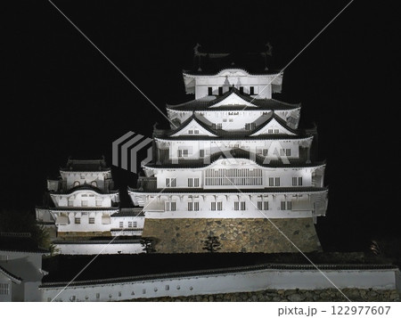 2024年冬の国宝姫路城の夜景 2024年冬の国宝姫路城の夜景 122977607
