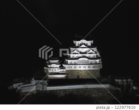 2024年冬の国宝姫路城の夜景 2024年冬の国宝姫路城の夜景 122977610