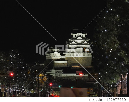 2024年冬の国宝姫路城の夜景 122977630