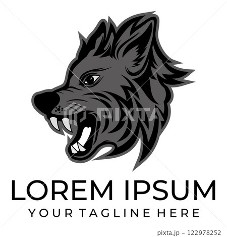 Forest wolf illustration art image. 122978252