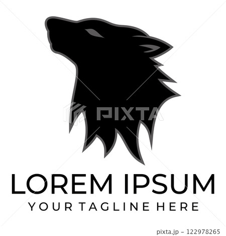 Forest wolf illustration art image. 122978265