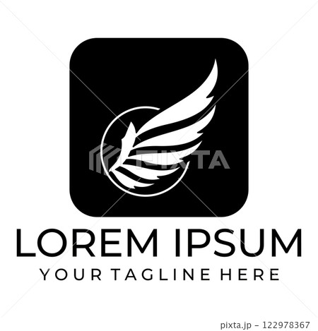Flying wings logo illustration. Flying wings logo illustration. 122978367