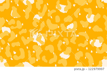Abstract modern leopard seamless pattern. Animals trendy background. Color decorative vector stock illustration for print, card, postcard, fabric, textile. Modern ornament of stylized skin 122979997