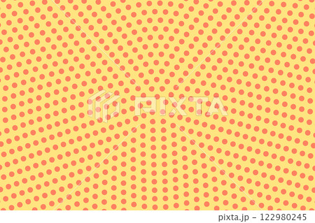 Pop art creative concept colorful comics book magazine cover. Polka dots colorful background. Cartoon halftone retro pattern. Abstract template design for poster, card, sale banner, empty bubble Pop art creative concept colorful comics book magazine cover. Polka dots colorful background. Cartoon halftone retro pattern. Abstract template design for poster, card, sale banner, empty bubble 122980245