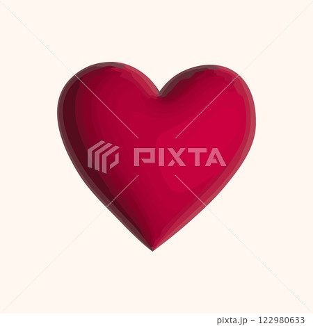Colorful gradient hand drawn heart. Design elements for Valentine's day, wedding, birthday. Love vector illustration for posters, card, postcard. Decorative isolated image 122980633