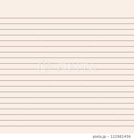 Grid paper. Abstract striped background with color horizontal lines. Geometric pattern for school, wallpaper, textures, notebook. Lined paper blank isolated on transparent background 122981456