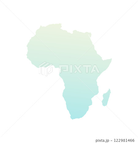 Map of Africa, sign silhouette. World Map Globe. Vector Illustration isolated on white background. African continent 122981466