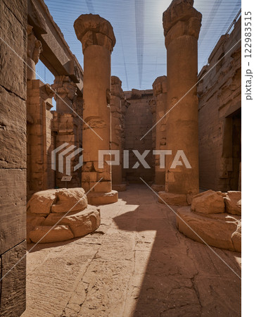 The Temple of Kalabsha ( Temple of Mandulis) an ancient Egyptian temple that was originally located at Bab al-Kalabsha (Gate of Kalabsha) 50 km south of Aswan, Egypt. 122983515