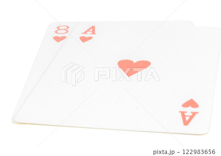 card gambling nine isolated on white background card gambling nine isolated on white background 122983656