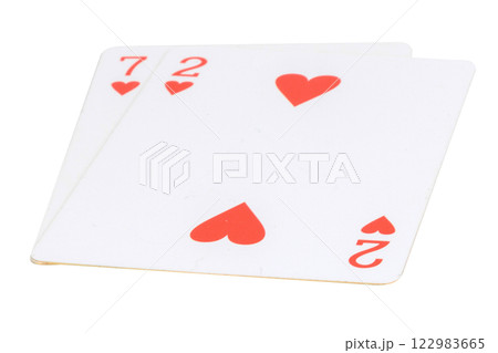 card gambling nine isolated on white background card gambling nine isolated on white background 122983665