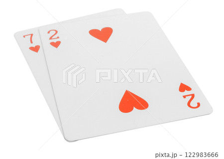 card gambling nine isolated on white background card gambling nine isolated on white background 122983666