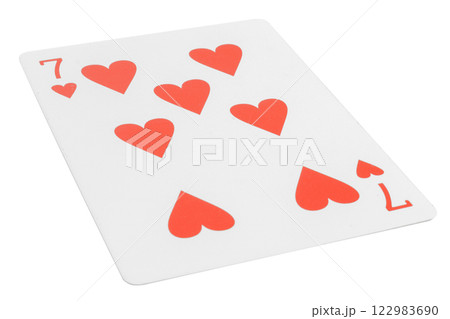 card gambling nine isolated on white background 122983690