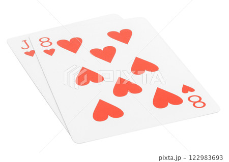 card gambling nine isolated on white background card gambling nine isolated on white background 122983693