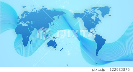 グローバルな世界地図 122983876