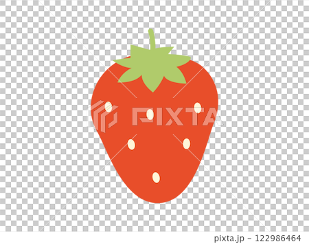 シンプルなイチゴのイラスト 122986464