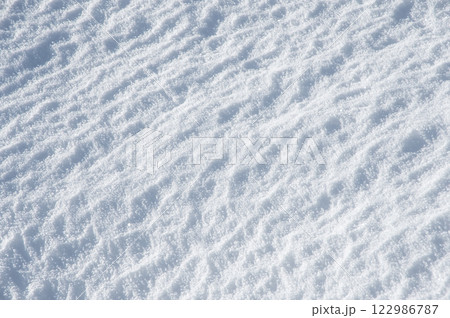 美しい雪面模様【積雪風景イメージ】 美しい雪面模様【積雪風景イメージ】 122986787