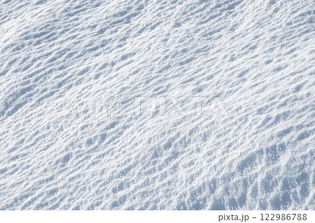 美しい雪面模様【積雪風景イメージ】 美しい雪面模様【積雪風景イメージ】 122986788