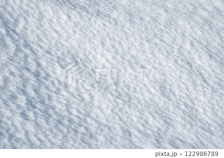 美しい雪面模様【積雪風景イメージ】 美しい雪面模様【積雪風景イメージ】 122986789