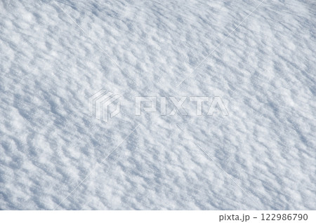 美しい雪面模様【積雪風景イメージ】 122986790
