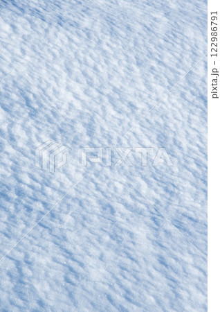美しい雪面模様【積雪風景イメージ】 美しい雪面模様【積雪風景イメージ】 122986791