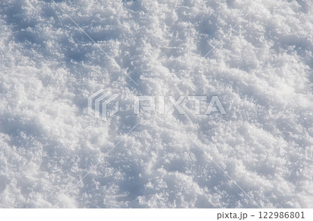 美しい雪面模様【積雪風景イメージ】 美しい雪面模様【積雪風景イメージ】 122986801