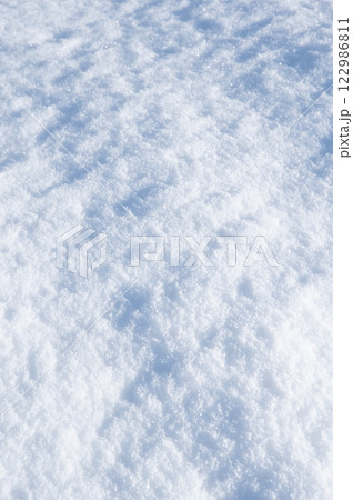美しい雪面模様【積雪風景イメージ】 122986811