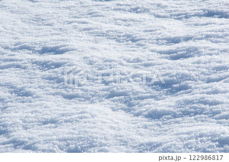 美しい雪面模様【積雪風景イメージ】 美しい雪面模様【積雪風景イメージ】 122986817
