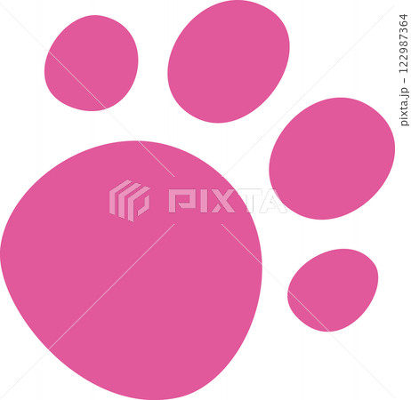 フリスクピンクの犬の足跡 フリスクピンクの犬の足跡 122987364