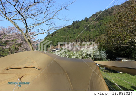 春キャンプ　オートキャンプ　美山かやぶき　京都府 122988024