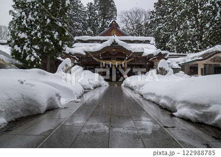 白山市 冬 加賀一ノ宮 白山比咩神社 白山市 冬 加賀一ノ宮 白山比咩神社 122988785