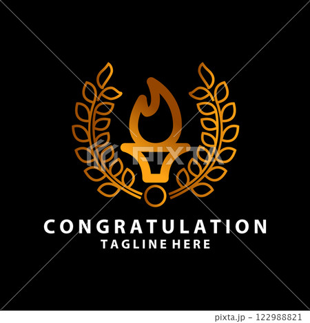 Elegant Luxury Torch, Golden Torchlight Fire Flame logo design inspiration Elegant Luxury Torch, Golden Torchlight Fire Flame logo design inspiration 122988821