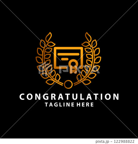 Gold badges and labels, business vector design 122988822