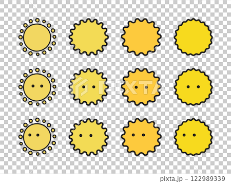 花粉やウィルスのアイコンセット03 122989339