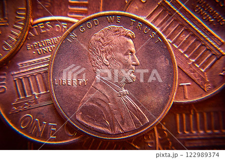 1セント硬貨 122989374