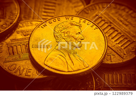 1セント硬貨 122989379